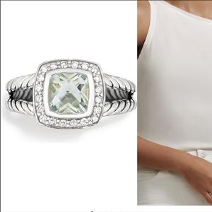 David Yurman Albion Petie Ring Prasiolite Stone
